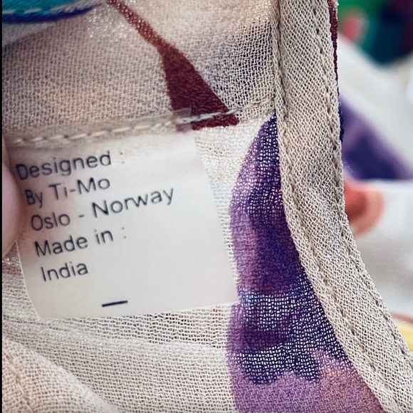 BY TIMO tulip V-neck wide leg jumpsuit floral boho Free People viscose tan - Picture 7 of 13